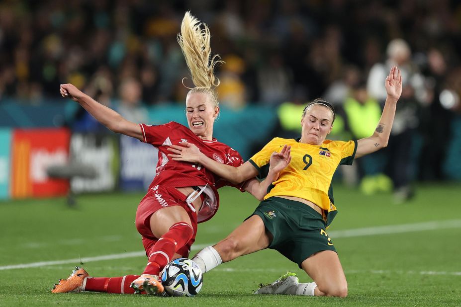 Australia reaches Women's World Cup quarterfinals with win over Denmark as Sam Kerr makes tournament debut | CNN