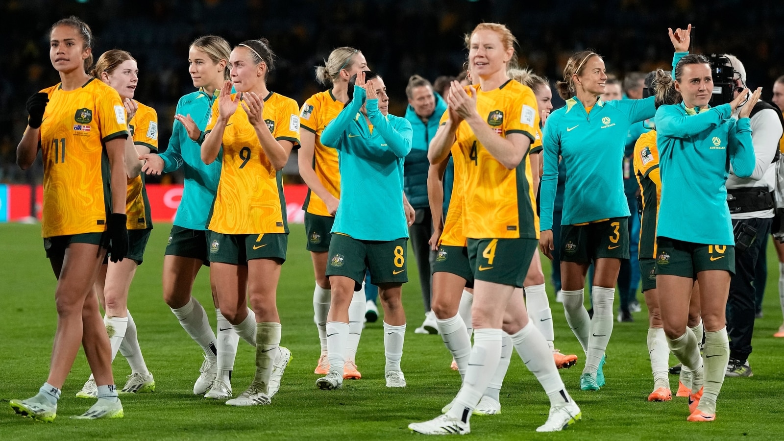 Australia beat Denmark to reach World Cup quarter-finals as Kerr makes comeback | Football News - Hindustan Times