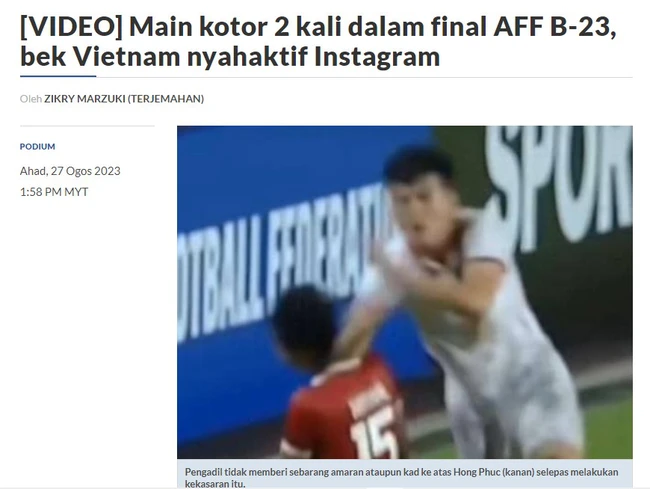 Báo Đông Nam Á đưa tin vụ sao U23 Việt Nam dùng cùi chỏ, CĐV Indonesia tràn vào trang cá nhân chỉ trích - Ảnh 5.