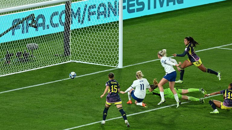 Women's World Cup: England's Lionesses through to semi-final after beating Colombia | World News | Sky News