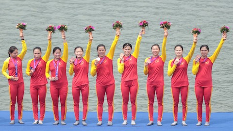 Giành 3 HCĐ, rowing Việt Nam vẫn không hoàn thành chỉ tiêu