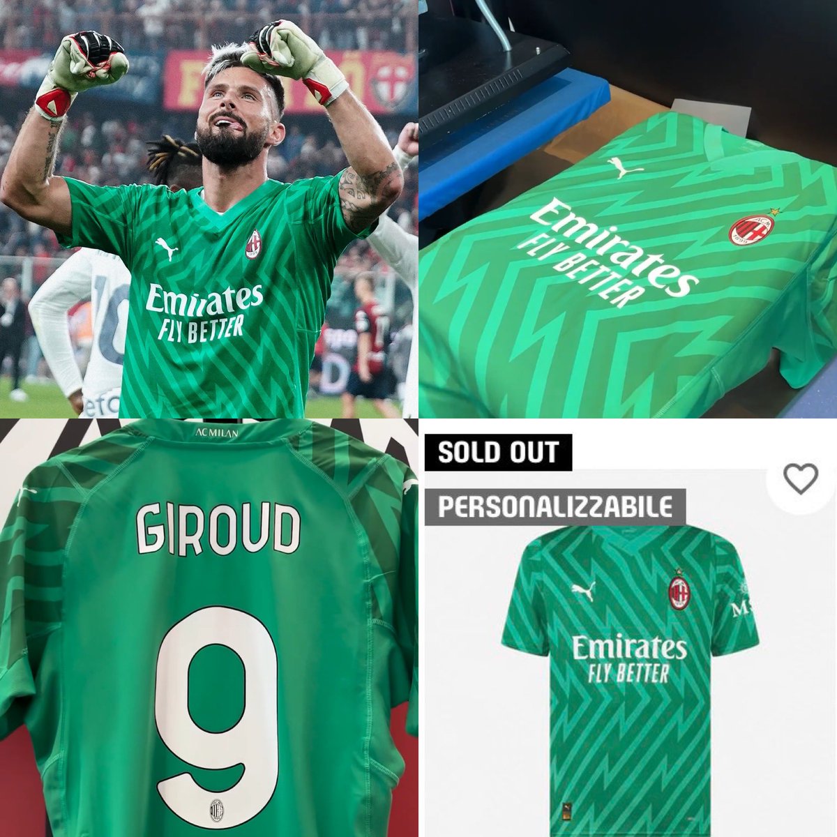 Juez Central on X: "Ayer, tras la expulsión de Maignan, Olivier Giroud se puso los guantes para atajar con el AC Milan. Y al último minuto, atajó un mano a mano que