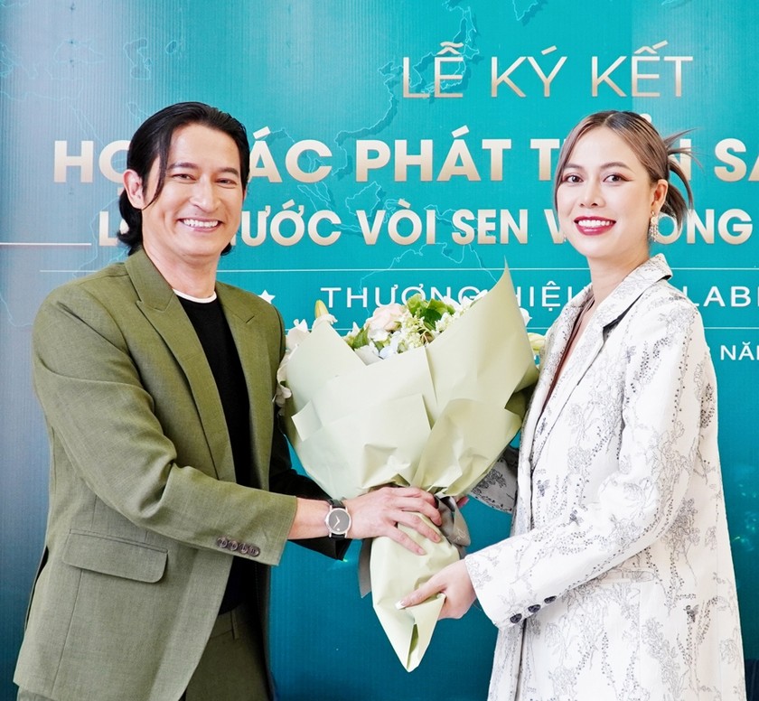 Huy Khánh - Mỹ Hạnh hợp tác kinh doanh. Ảnh: NVCC ảnh 1