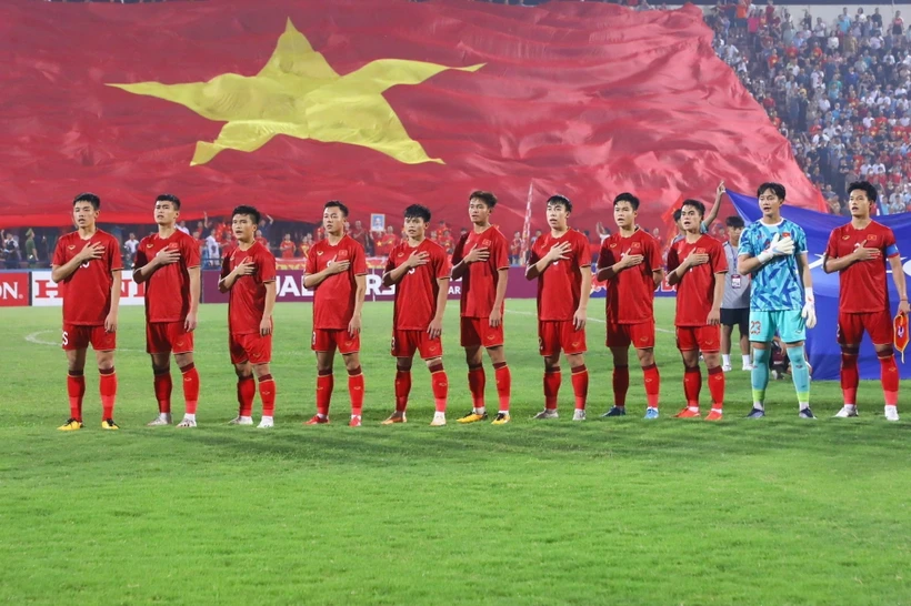 U23 Việt Nam sẽ rơi vào bảng đấu gồm những đội bóng nào ở Giải U23 châu Á 2024? (Ảnh: TTXVN)