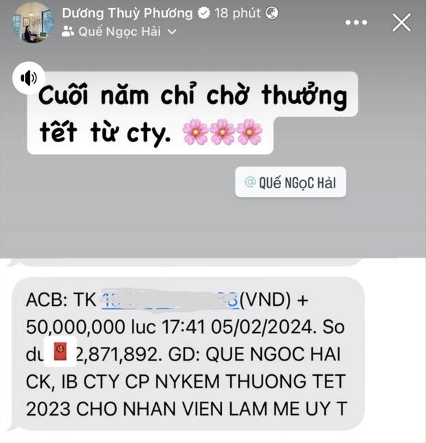 Hoa khôi ĐH Vinh khoe được đội trưởng ĐT Việt Nam thưởng Tết: Giàu nhất nhì làng bóng đá thì thưởng vợ bao nhiêu? - Ảnh 1.