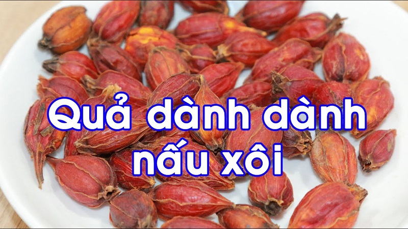 Quả dành dành được nhiều người dùng để nhuộm màu làm đẹp cho thực phẩm