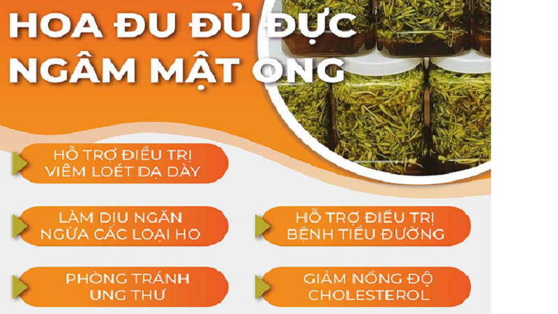 Một số tác dụng của hoa đu đủ đực ngâm mật ong đối với sức khỏe