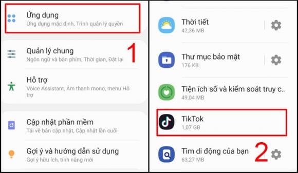 Xóa bỏ các ứng dụng, video đã tải xuống 