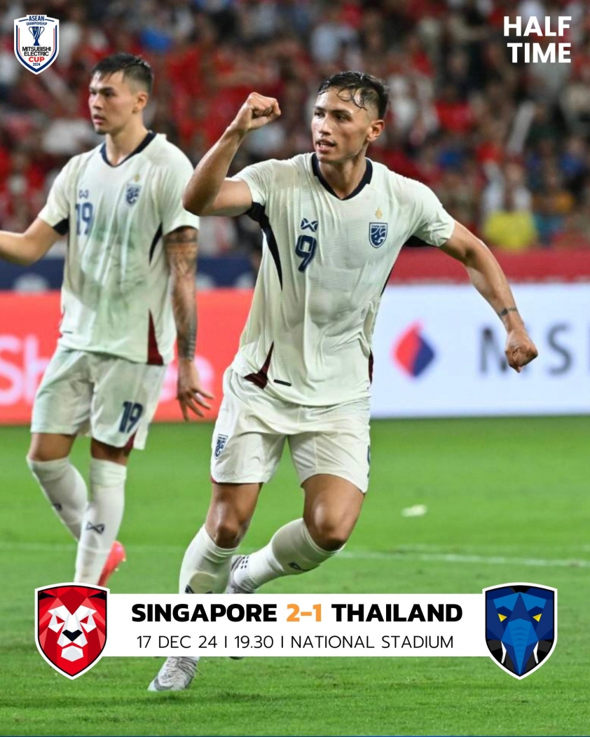 Trực tiếp Thái Lan 1-2 Singapore: Rượt đuổi hấp dẫn 570812