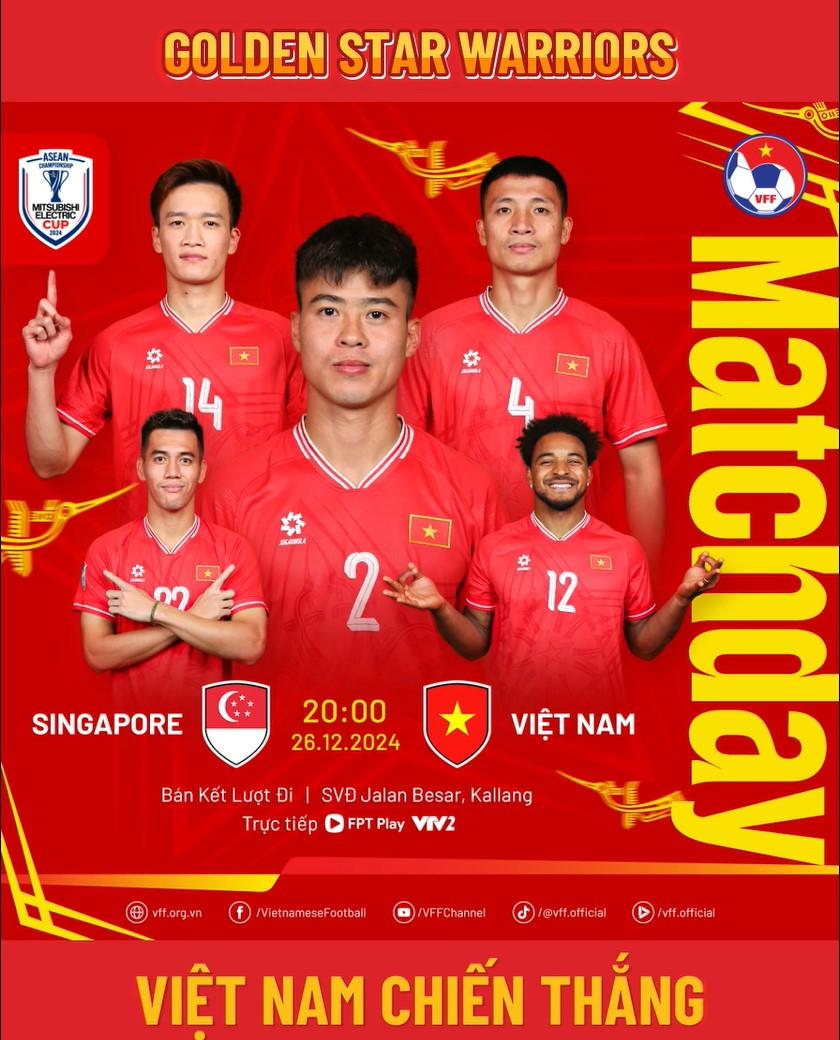 Trực tiếp Việt Nam vs Singapore: Vượt khó bán kết lượt đi AFF Cup 574687