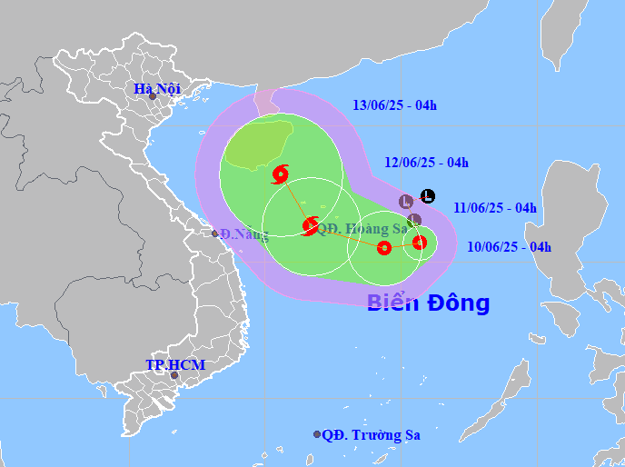 Áp thấp nhiệt đới có thể mạnh lên thành bão