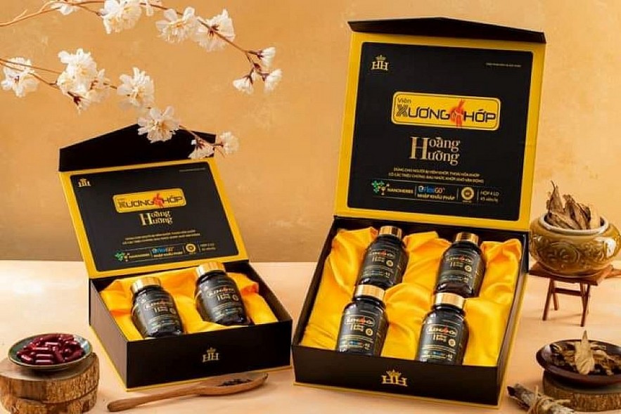 Cảnh báo Viên xương khớp Hoàng Hường, Hoạt huyết Hoàng Hường vi phạm quảng cáo