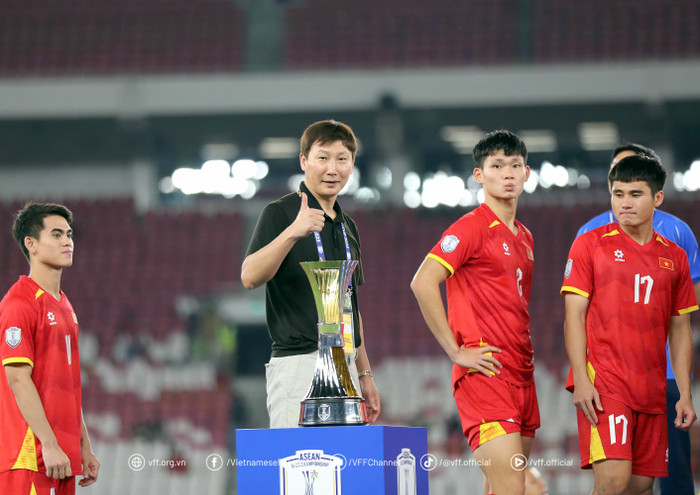 U23 Việt Nam lần thứ ba liên tiếp vô địch. Ảnh: VFF