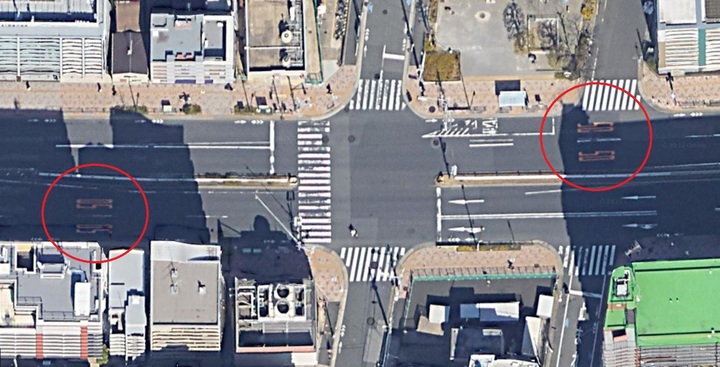 Một tuyến đường tại Tokyo được sơn tốc độ giới hạn 50 km/h. (Ảnh: Google)