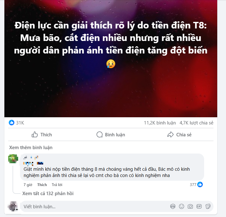 Người dân "choáng" khi tiền điện tháng 8 bỗng tăng vọt - Ảnh 3