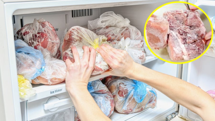 Thịt lợn bảo quản ở ngăn đá tủ lạnh cũng có hạn sử dụng.