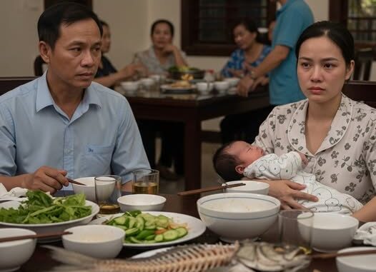 Vợ nấu nướng xong còn bận cho 2 con nhỏ ăn, lúc quay vào cả nhà ăn hết sạch mâm cơm chừa lại đúng bộ xư:ơng cá thì ứa nước mắt. Chồng nổ:i đi:ên đứng dậy hành động sau đó khiến ai cũng sưỡng người