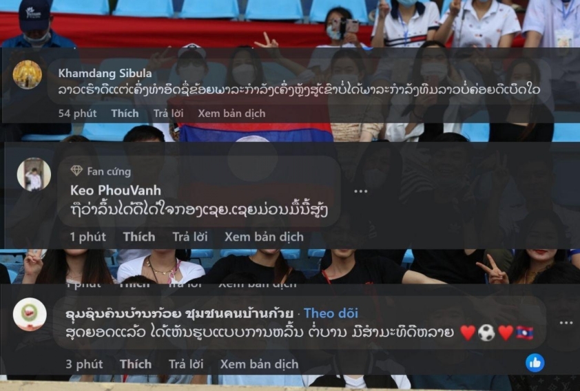 CĐV Lào thốt lên 1 điều khi thua Việt Nam 744441