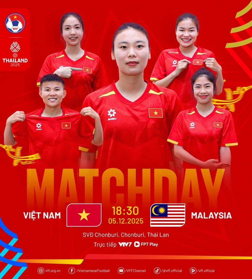 Trực tiếp nữ Việt Nam vs Malaysia, 18h30 hôm nay 5/12 754208