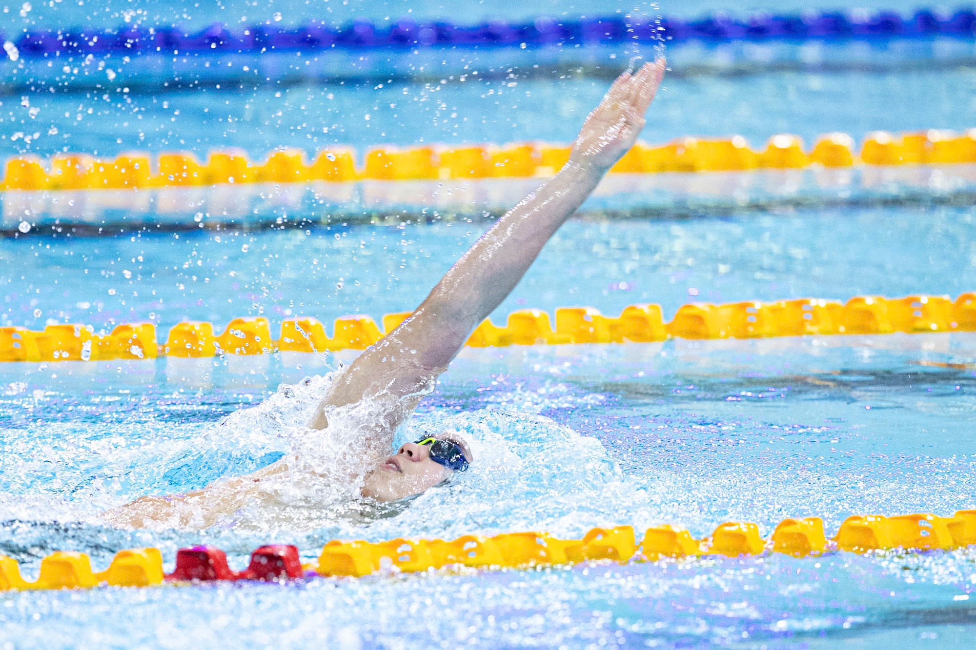 Quang Thuấn - em trai Ánh Viên bơi 