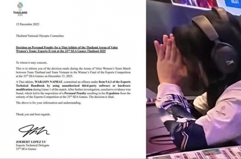 Nóng: Tuyển thủ Liên Quân Thái Lan bị xử phạt nặng vì gian lận tại SEA Games 33 761458