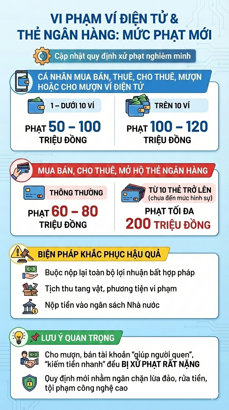 Tất cả người dân có tài khoản ngân hàng chú ý: Sẽ bị phạt tới 200 triệu đồng nếu làm điều này từ 9/2 - Ảnh 2.